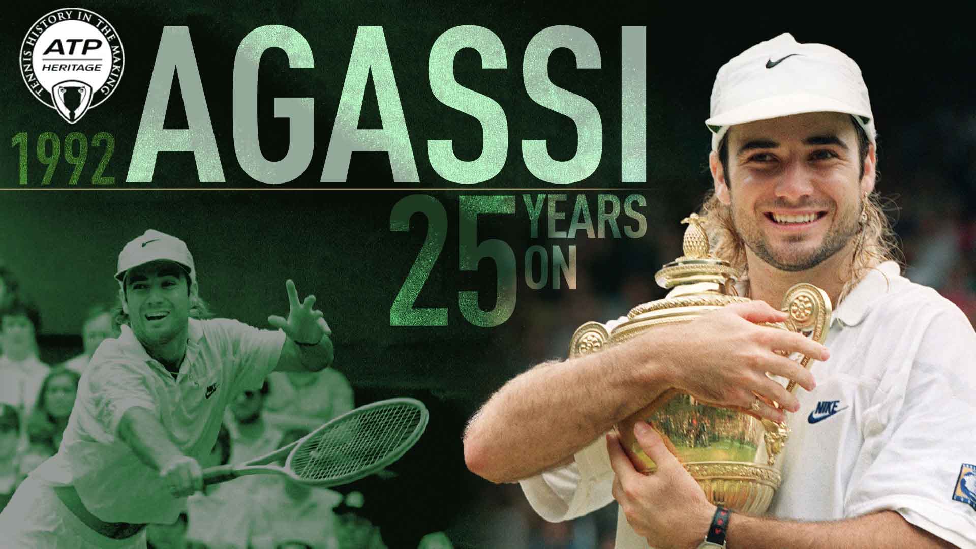 Después de auto imponerse un exilio, Andre Agassi regresó a Wimbledon y logró el título en 1992.