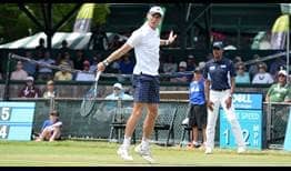 El australiano Matthew Ebden alcanzó su primera semifinal ATP World Tour este jueves en Newport.
