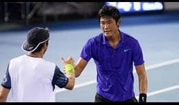 Zhizhen Zhang superó a Paolo Lorenzi para alcanzar sus primeros cuartos de final ATP World Tour en el Shenzhen Open.