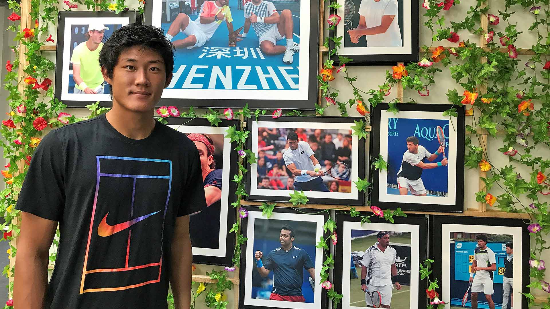 Zhizhen Zhang will contest his first ATP World Tour quarter-final Friday.