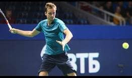 Daniil Medvedev se mide al primer cabeza de serie en Moscú, el español Pablo Carreño Busta.
