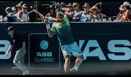David Ferrer se presenta en sus octavas semifinales en el ASB Classic de Auckland.