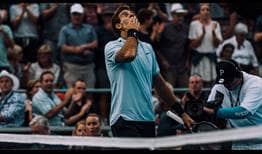 Juan Martín Del Potro superó a Karen Khachanov en cuartos de final del ASB Classic.