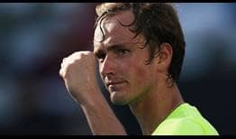 Qualifier Daniil Medvedev recovers from a set and 1-3 deficit to beat fourth seed Fabio Fognini on Friday in the Sydney semi-finals.