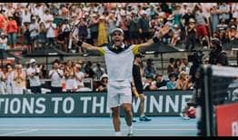 Roberto Bautista Agut celebra su séptima corona ATP World Tour en el ASB Classic de Auckland.
