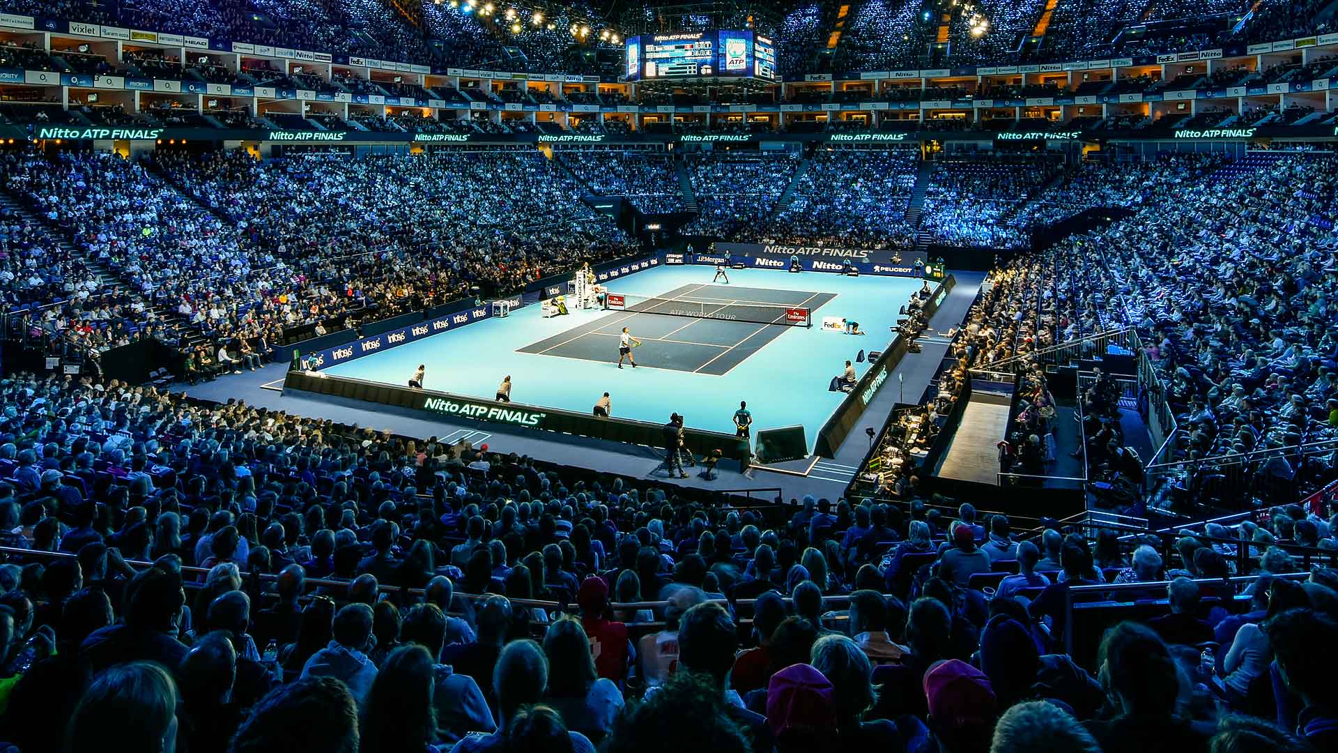 Vista general de The O2 en Londres, sede de las Nitto ATP Finals en noviembre.