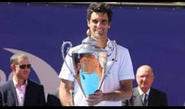 Pablo Andujar beats Kyle Edmund to win the Grand Prix Hassan II for a third time on Sunday.