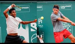 Teens Felix Auger-Aliassime and Alex de Minaur renew their rivalry at the ATP Challenger Tour event in Braga.