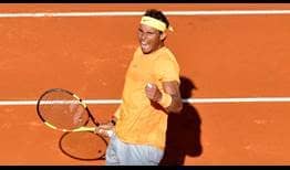 Rafael Nadal moves within one victory of reclaiming the No. 1 ATP Ranking by defeating Novak Djokovic in the Rome semi-finals.