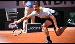 Dimitrov Roland Garros 2018 Day 1 2