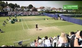 A packed crowd welcomed Jeremy Chardy and Alex de Minaur for the 2018 final in Surbiton.