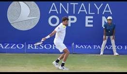 Robin Haase fires 18 aces in three-set win over Mikhail Youzhny at the Turkish Airlines Open Antalya on Tuesday.