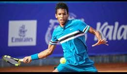 Felix Auger-Aliassime defeats Andrej Martin in straight sets to reach the Plava Laguna Croatia Open Umag second round on Tuesday.