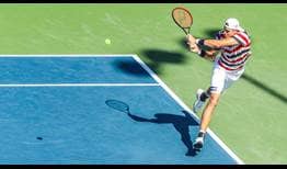 John Isner advances to the final at the BB&T Atlanta Open for the eighth time with a victory against fourth seed Matthew Ebden on Saturday.