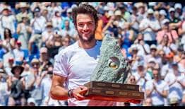 Matteo Berrettini captures his first tour-level title at the J. Safra Sarasin Swiss Open Gstaad on Sunday.