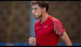 Pablo Carreño Busta retomó el partido este miércoles ante Franko Skugor con 6-3, 6-6 (0-1) en el marcador.