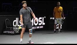 Tsonga Metz 2018 Practice