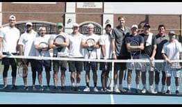 Former ATP World Tour players Andy Roddick, Mark Knowles, Tommy Haas and Taylor Dent, along with current player Mitchell Krueger, help Dirk Nowitzki raise money for his foundation.