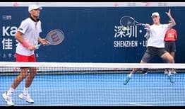 Ben McLachlan and Joe Salisbury defeat Robert Lindstedt and Rajeev Ram in straight sets at the Shenzhen Open on Sunday.