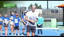 Lloyd Harris lifts his second ATP Challenger Tour trophy, prevailing in Stockton, California. 