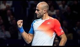 Marius Copil defeats Alexander Zverev for his second win against a Top 10 opponent this week in Basel.