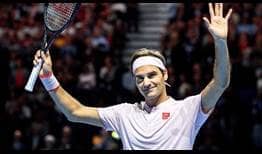 Roger Federer extends his record in Basel semi-finals to 14-1 with a straight-sets victory against Daniil Medvedev.