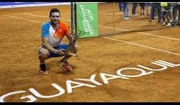 Guido Andreozzi lifts a tour-leading fourth ATP Challenger Tour trophy of the year, prevailing in Guayaquil.