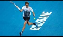 Daniil Medvedev holds his nerve against Milos Raonic's firepower on Friday to reach the Brisbane final.