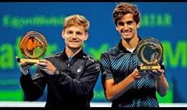 En su segundo torneo como dupla en el ATP Tour, David Goffin y Pierre-Huges Herbert se coronaron campeones del Qatar ExxonMobil Open 2019.