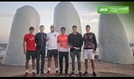 The 2019 Punta Open celebrates its official launch at the La Mano de Punta del Este landmark.