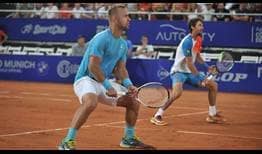 Roman Jebavy, left, and Andres Molteni win the doubles title at the inaugural Cordoba Open.
