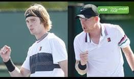 Andrey Rublev and Kyle Edmund will meet for the Indian Wells Challenger crown.