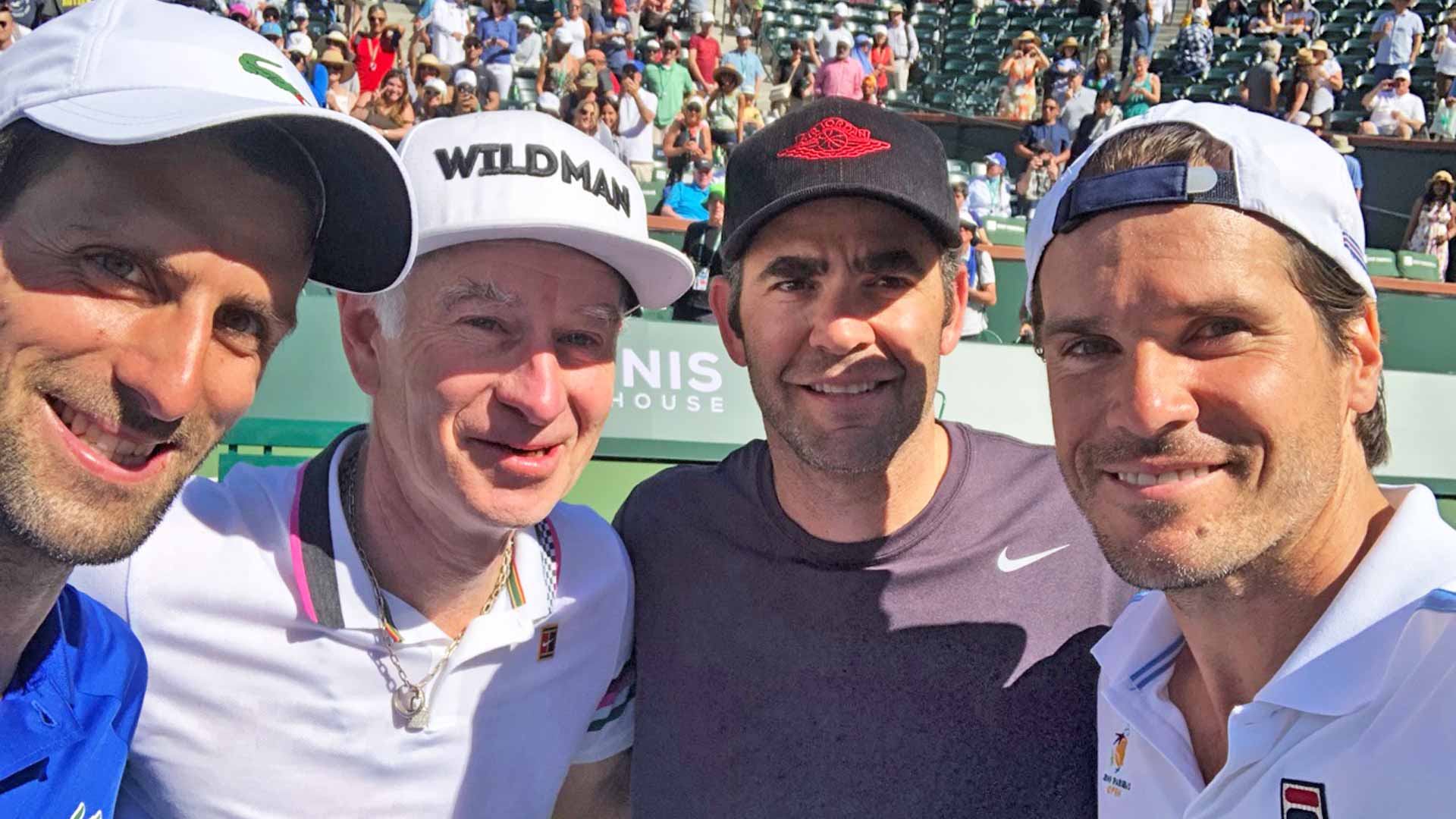 Djokovic McEnroe Sampras Haas