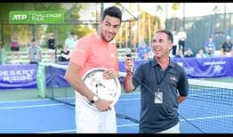 Matteo Berrettini celebrates his third ATP Challenger Tour title, prevailing in Phoenix.