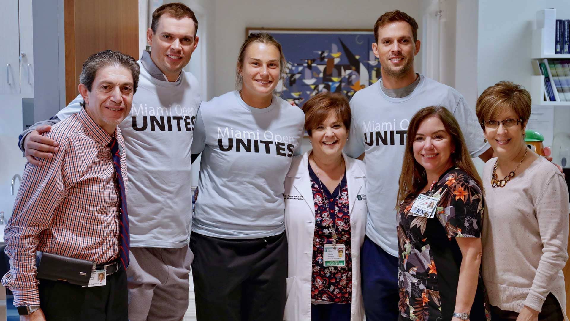 The Bryan Brothers and Aryna Sabalenka lent their time during Miami Unites Day.