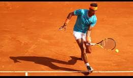 Nadal tiene un record de 70-4 en el Monte-Carlo Country Club, lleva 17 partidos al hilo en el torneo y 23 sets consecutivos.