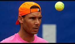 Rafael Nadal entrenó por primera vez este lunes en el Barcelona Open Banc Sabadell 2019.