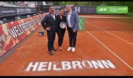 The NECKARCUP in Heilbronn is presented with their 2018 ATP Challenger of the Year trophy.