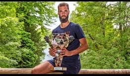 Benoit Paire defeats Felix Auger-Aliassime at Lyon in straight sets to claim his third ATP Tour title.