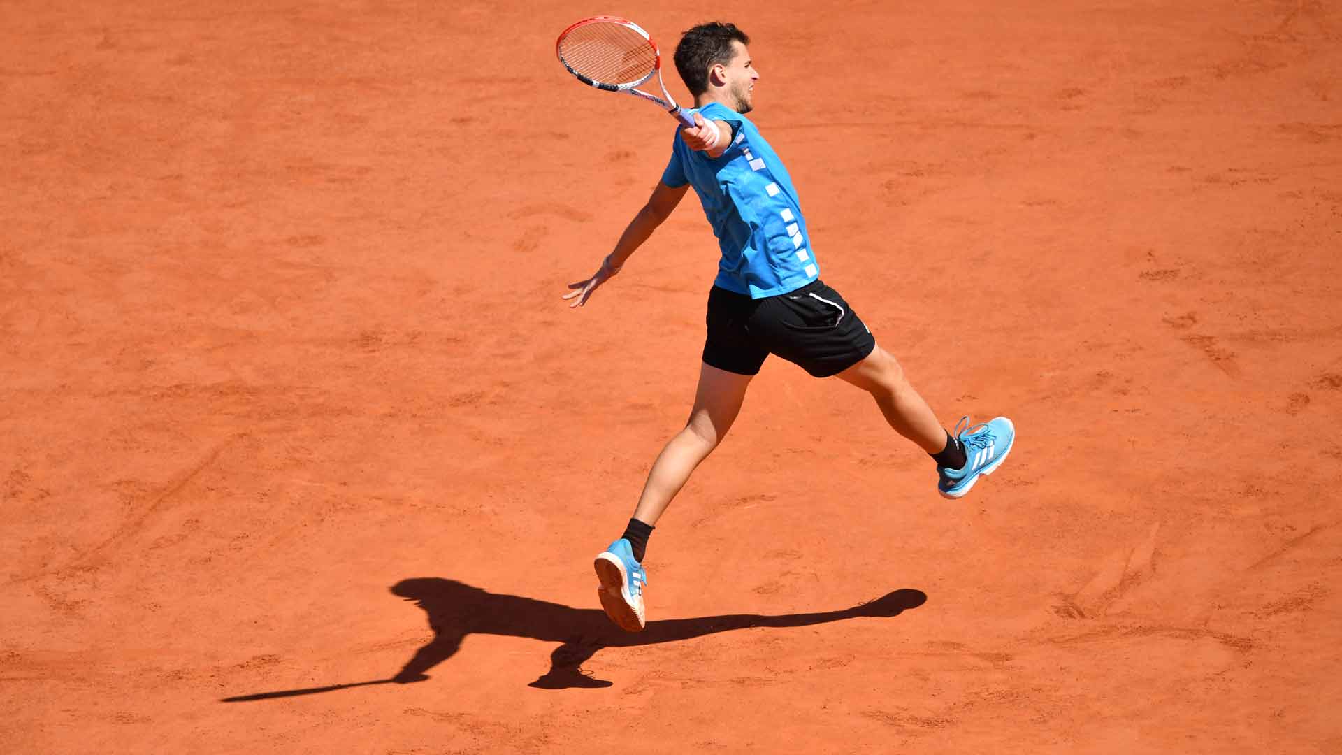 Dominic Thiem strikes 51 winners to defeat Novak Djokovic in the Roland Garros semi-finals.