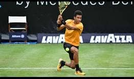 El #NextGenATP canadiense Felix Auger-Aliassime suma su primera victoria ATP sobre hierba en Stuttgart.