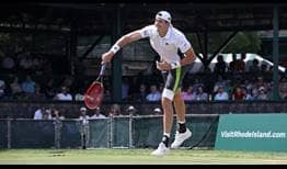 John Isner is through to his second ATP Tour final of the season in Newport.