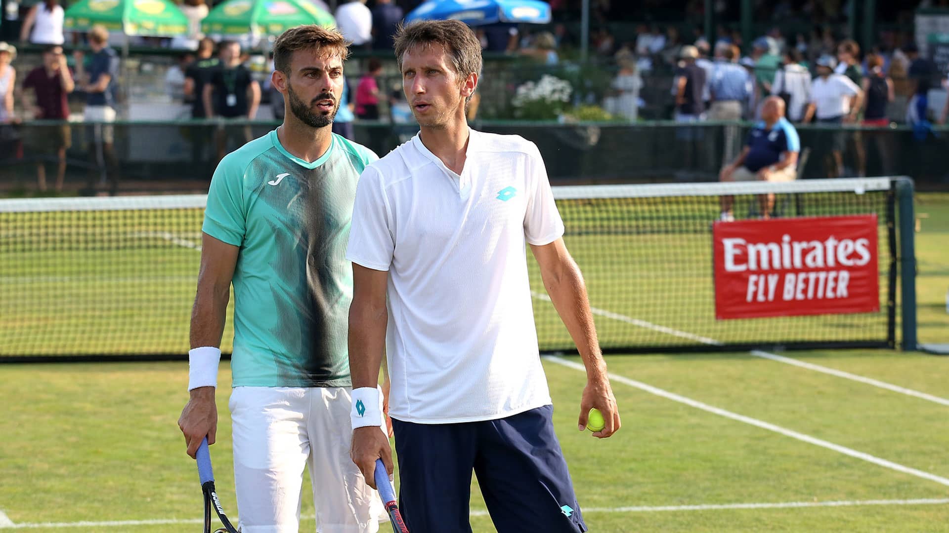 Marcel Granollers and Sergiy Stakhovsky in Newport 2019