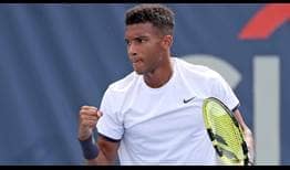 Felix Auger-Aliassime se quedó con el primer partido FedEx ATP Head2Head ante Reilly Opelka en el Citi Open en Washington, D.C.