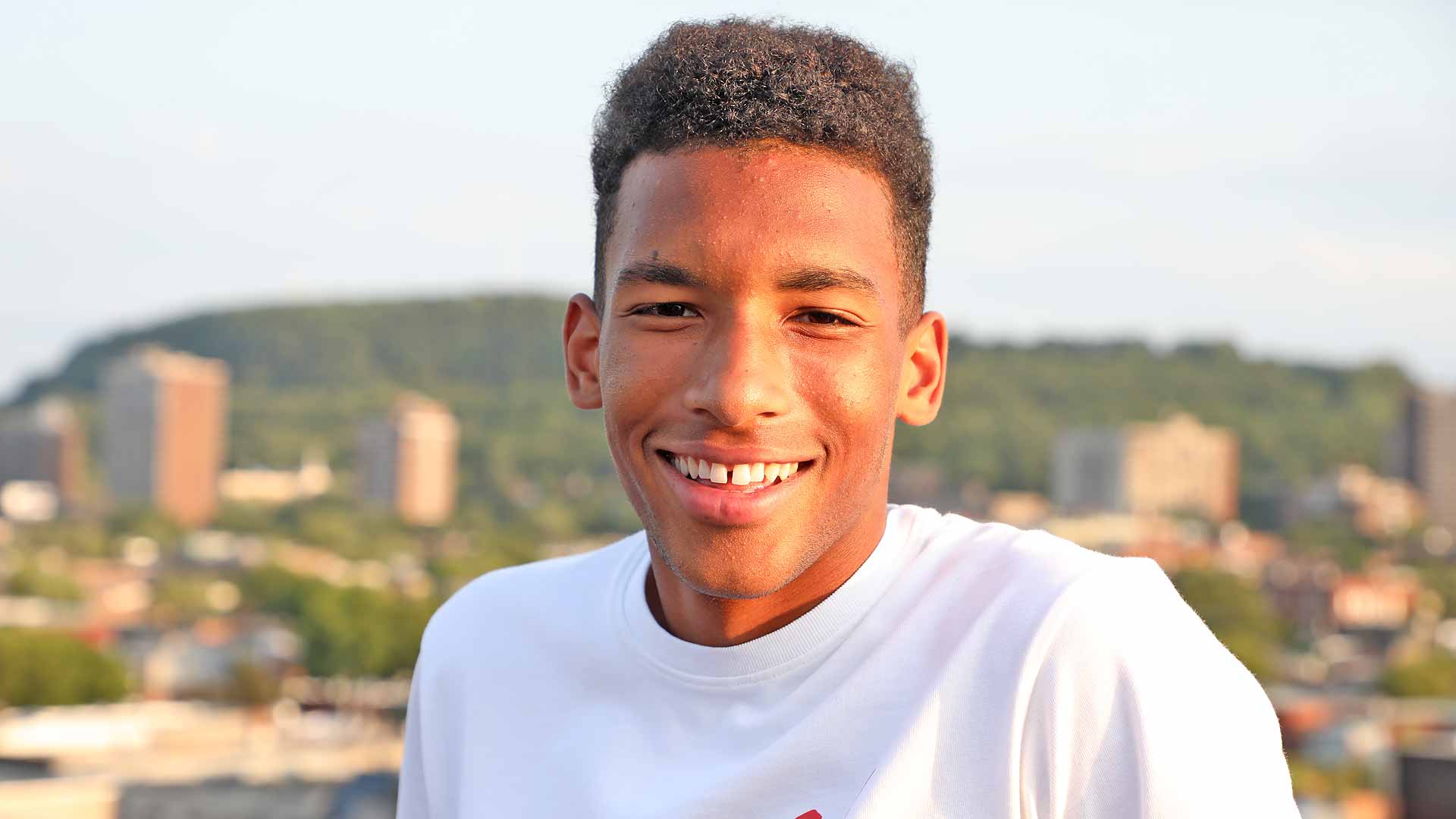 <a href='https://www.atptour.com/en/players/felix-auger-aliassime/ag37/overview'>Felix Auger-Aliassime</a> ahead of the 2019 <a href='https://www.atptour.com/en/tournaments/montreal/421/overview'>Coupe Rogers</a> in Montreal