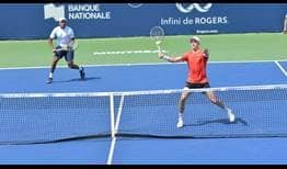 Rajeev Ram and Joe Salisbury battle into the doubles semi-finals at the Coupe Rogers.