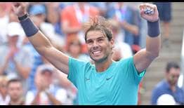 Rafael Nadal does not lose his serve against Daniil Medvedev on Sunday en route to capturing the Coupe Rogers title.