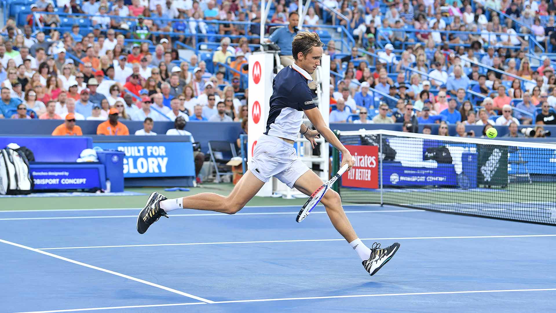 Daniil Medvedev rallies to beat Novak Djokovic in three sets in Cincinnati.