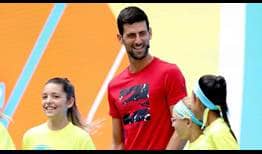 Djokovic Arthur Ashe Kids Day US Open 2019