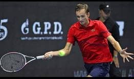 Daniil Medvedev está buscando clasificar esta semana en San Petersburgo a su quinta final consecutiva en el ATP Tour.
